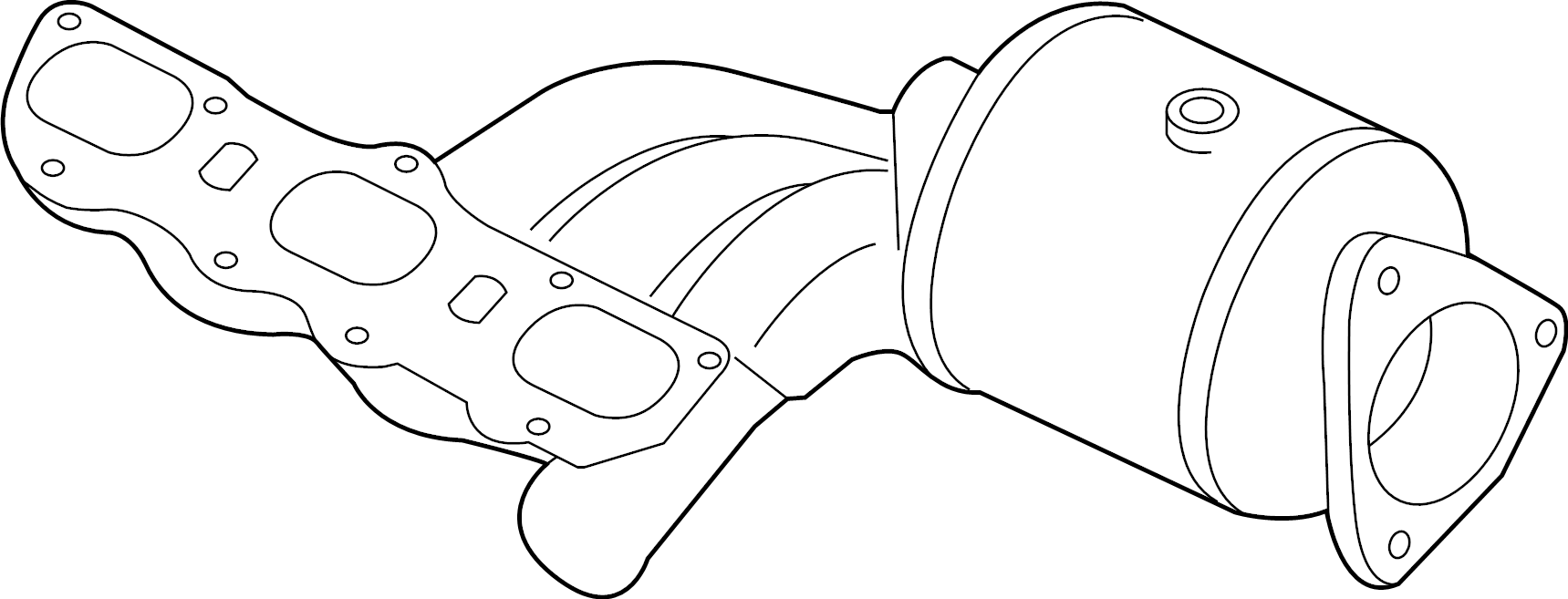View 9A1113022FX EXHAUST MANIFOLD. Mnfd w/converter.  Full-Sized Product Image