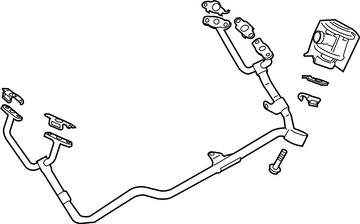 View 9A111318993 Air - INJEC. System. Crankcase tube. PCV Valve Hose. Secondary Air Injection Pump Check Valve.  Full-Sized Product Image