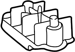 View 99610640571 Engine Coolant Reservoir Bracket Full-Sized Product Image