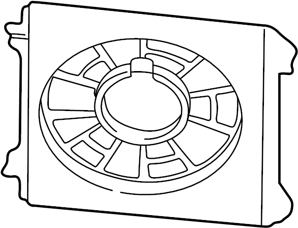 View 99662413700 Engine Cooling Fan Shroud Full-Sized Product Image