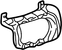 View 99655227103A03 Steering Column Cover Full-Sized Product Image