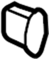 View 99655298600M31 AirVENT Trim Plug. Instrument Panel Bezel. Instrument Panel Cover.  Full-Sized Product Image