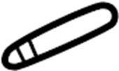 View 99655260500 Console Lid Pin. Inner cover Hinge Pin.  Full-Sized Product Image