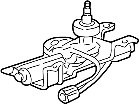 View 99662808000 Back Glass Wiper Motor (Rear) Full-Sized Product Image