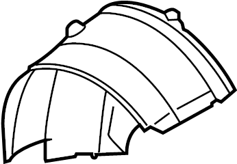 View 99650457401 Quarter Panel Splash Shield. WHEEL HOUSING PROTEC. Wheel Housing Side Panel. Wheelhouse liner.  Full-Sized Product Image