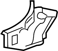 View 99650216203GRV Quarter Panel Reinforcement (Rear) Full-Sized Product Image