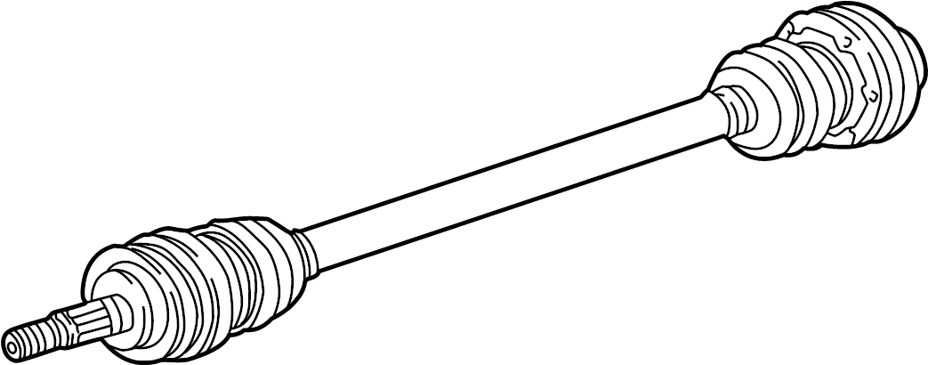 View 99633202497 CV Axle Assembly Full-Sized Product Image