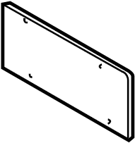 View 9977011070101C License Plate Bracket Full-Sized Product Image