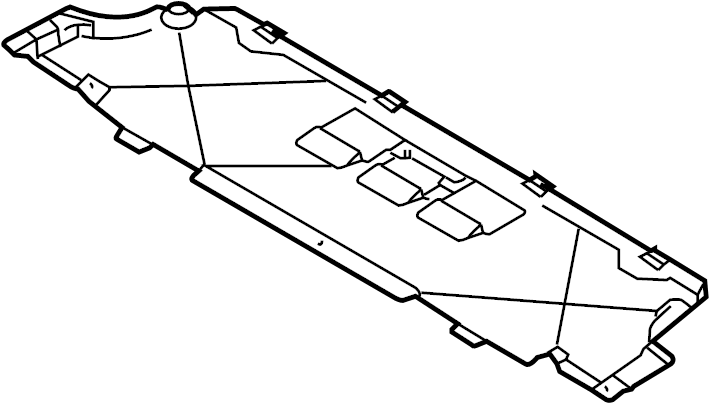 View 99750402900 Floor Pan Splash Shield (Rear) Full-Sized Product Image