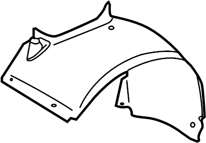 View 99750420401 Fender Splash Shield (Rear) Full-Sized Product Image
