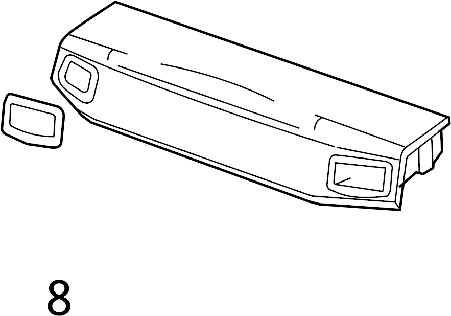 View 99664556800A03 Instrument Panel Bezel. Speaker Cover. Speaker Grille.  Full-Sized Product Image
