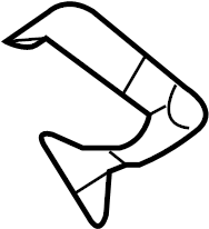 View 99655174600 Seat Belt Receptacle Clamp Full-Sized Product Image