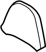 View 99752145800 Headrest. Pad. (Upper) Full-Sized Product Image