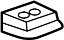 View 99655940501 Roof Molding Insulator Full-Sized Product Image