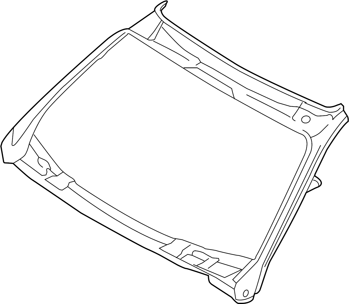 View 99750213701GRV Windshield Frame Full-Sized Product Image