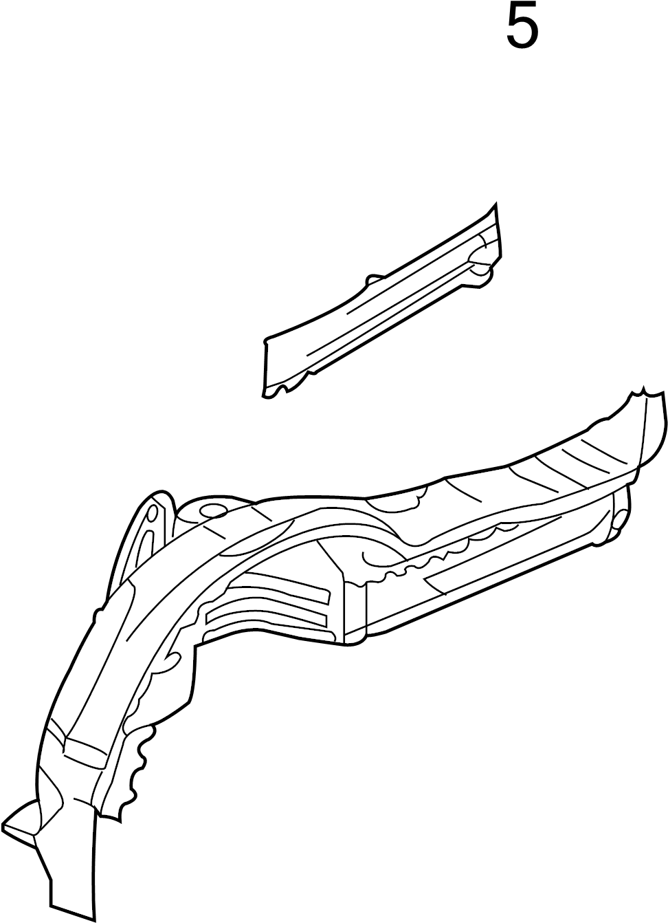 View 99650159501GRV Plate. Wheelhouse. (Rear, Lower) Full-Sized Product Image