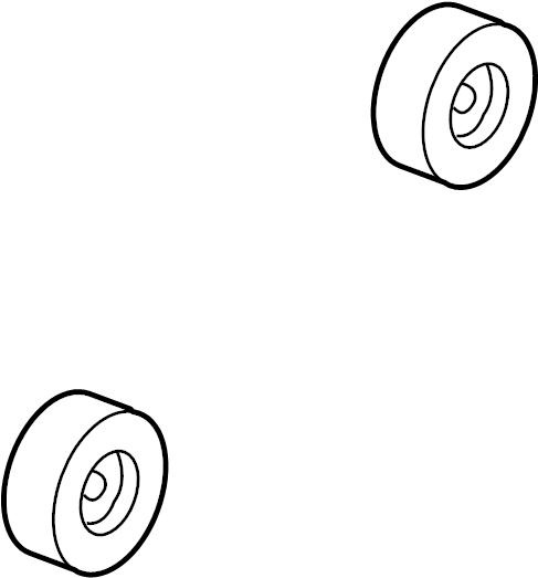 View 99611501576 Accessory Drive Belt Idler Pulley Full-Sized Product Image