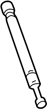 View 99651255103 Trunk Lid Lift Support (Rear) Full-Sized Product Image