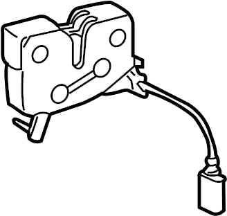 View 99751205301 Deck Lid Latch (Rear) Full-Sized Product Image