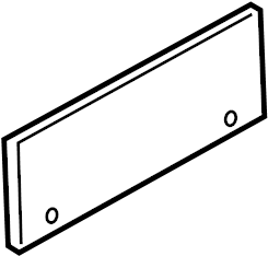 View 9977011130001C License Plate Bracket Full-Sized Product Image
