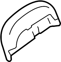 View 99658019101 Roll Bar Trim Panel Full-Sized Product Image