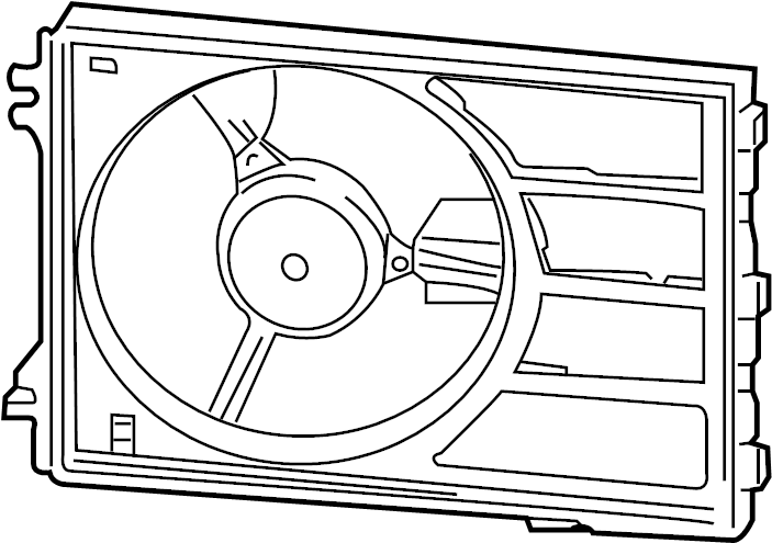 View 99762414100 Engine Cooling Fan Shroud Full-Sized Product Image