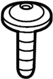 View 99907306202 Convertible Top Stowage Compartment Water Deflector Screw. Cover Screw. Package Tray Screw. Screw 4.8 X 19. (Upper) Full-Sized Product Image