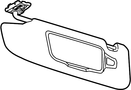 View 99173103223OJ8 Sun Visor Full-Sized Product Image