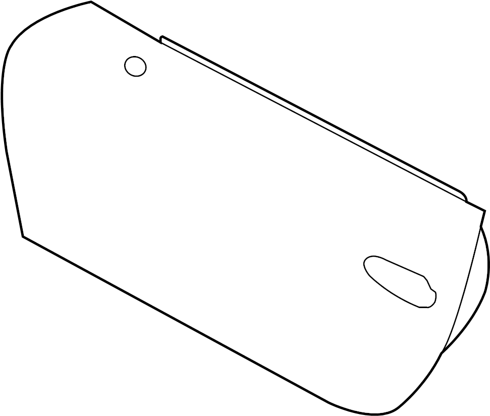 View 9P1831052BYGRV Door shell primed.  Full-Sized Product Image