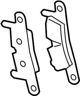 View 99135294705 Disc Brake Pad Set (Rear) Full-Sized Product Image