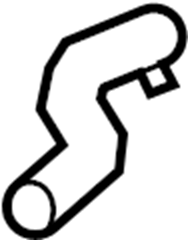 View 99110681402 Hose. Coolant. Connector. Engine. Pipe Adapter. HVAC Heater.  Full-Sized Product Image