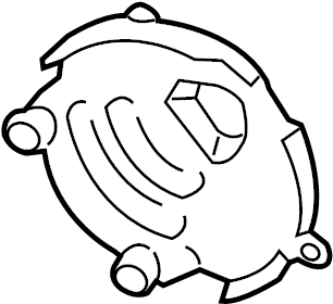 View 99162413301 Engine Cooling Fan Motor Cover Full-Sized Product Image