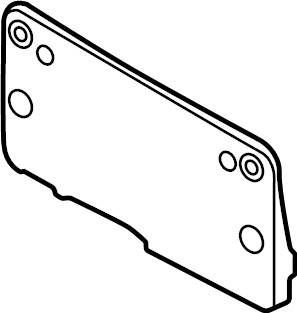 View 992807999KOK1 License Plate Bracket Full-Sized Product Image