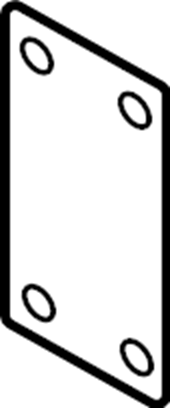 View 992807265 Bumper Impact Bar Gasket Full-Sized Product Image