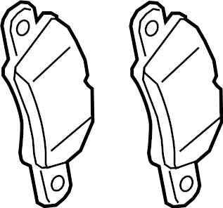 View 992698151K Disc Brake Pad Set Full-Sized Product Image
