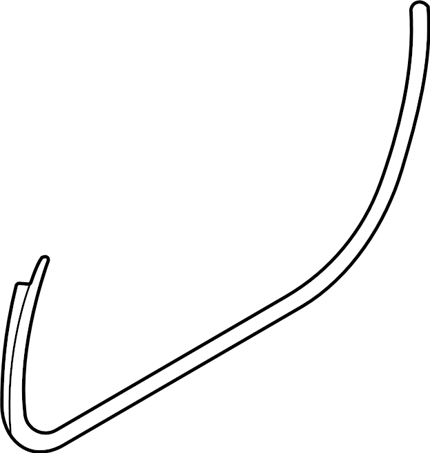 View 992831704F Door Seal (Front, Lower) Full-Sized Product Image