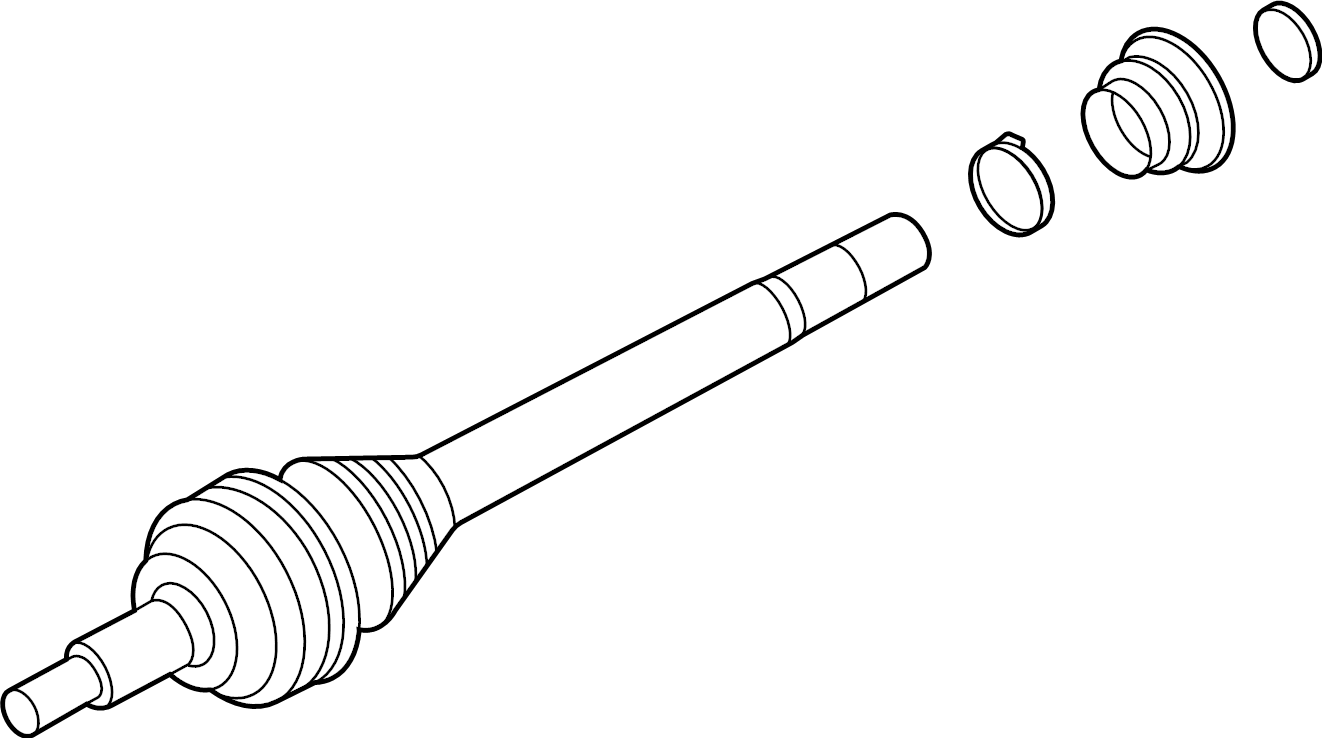 View 992501203F CV Axle Assembly Full-Sized Product Image