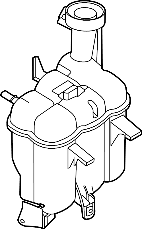 View 992121402B Engine Coolant Reservoir Full-Sized Product Image