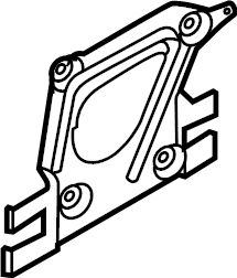 View 992251225C Exhaust. Bracket. for. Heat Shield. Muffler. System Hanger. Inner support.  Full-Sized Product Image