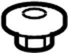 View 99959121101 Nut. Emblem. grommet. Bumper Cover. Hood. SPEED.  Full-Sized Product Image