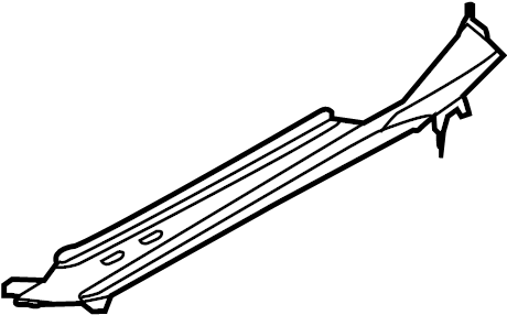 View 95550109102GRV Fender Rail Reinforcement (Left, Rear, Upper, Lower) Full-Sized Product Image