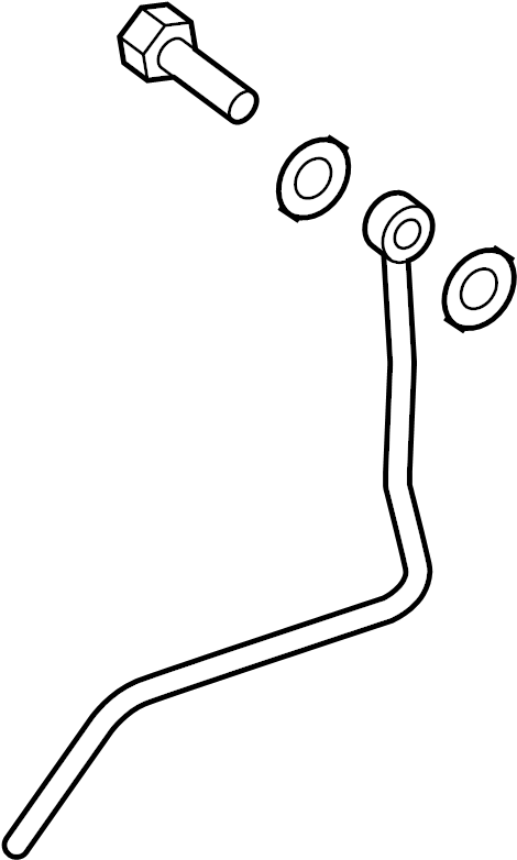 View 94810623552 Engine Coolant Pipe (Front) Full-Sized Product Image