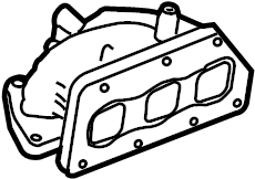 View 95511101800 Exhaust Manifold Full-Sized Product Image