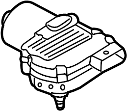 View 955624105CX Wiper motor. (Front) Full-Sized Product Image