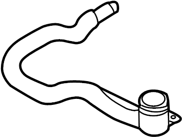 View 95552860502 Washer Fluid Reservoir Filler Pipe Full-Sized Product Image