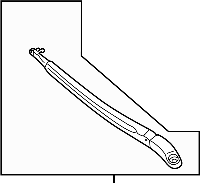 View 95562802822 Windshield Wiper Arm (Front) Full-Sized Product Image