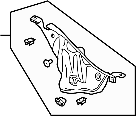 View 95557257302 Engine Compartment Insulation Full-Sized Product Image