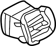 View 95555222803A03 Dashboard Air Vent (Right, Lower) Full-Sized Product Image