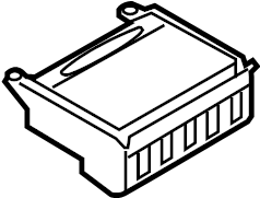 View 95555228302A03 Console Cup Holder (Front) Full-Sized Product Image