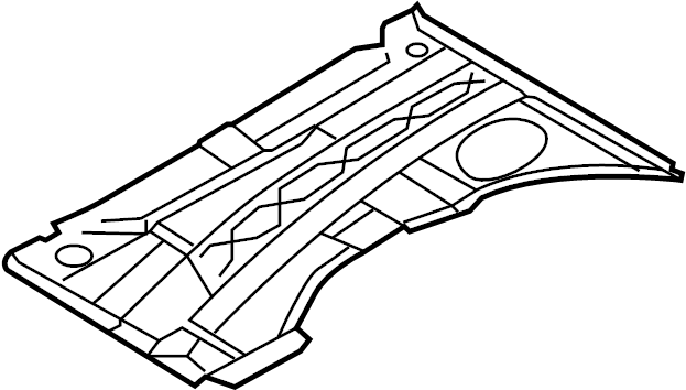View 95550201601GRV Floor Pan (Right, Front) Full-Sized Product Image